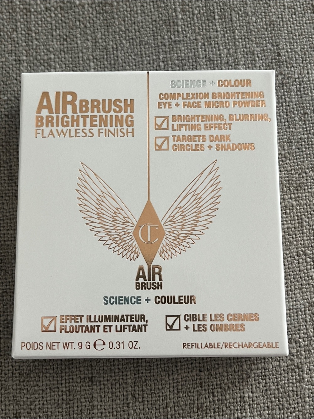 Charlotte Tilbury Airbrush Brightening Flawless finish Powder- Fair/ Medium